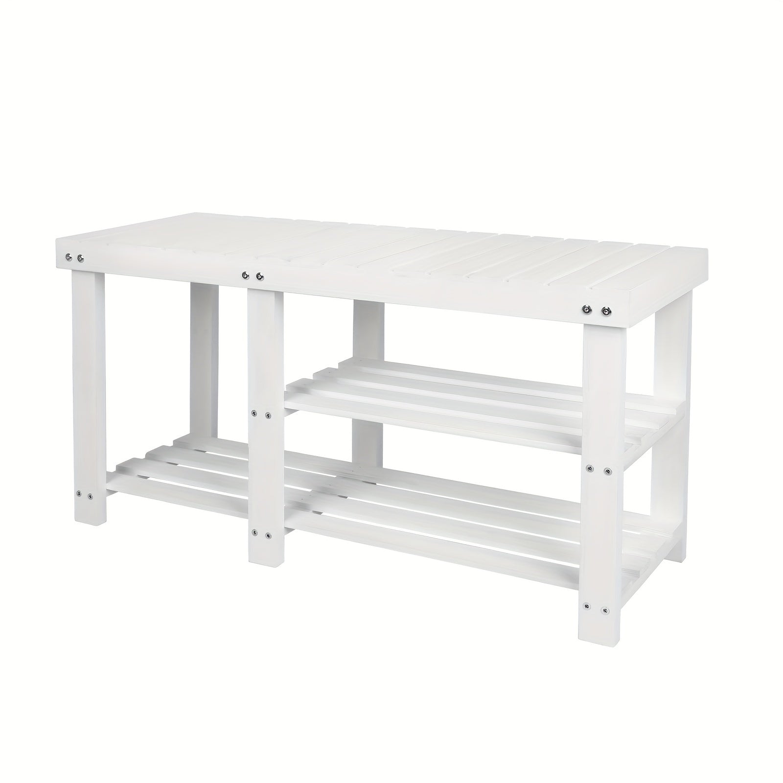 Shoe Bench shown in the White option
