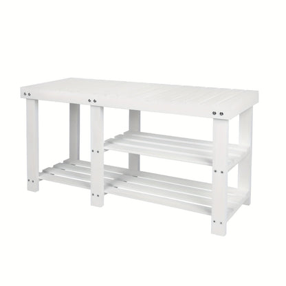 Shoe Bench shown in the White option