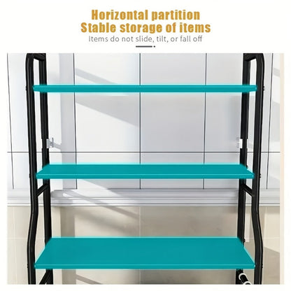 3-Tier Metal Bathroom Storage Rack with Tool-Free Assembly for Organized Everyday Storage detail image - detail view 11