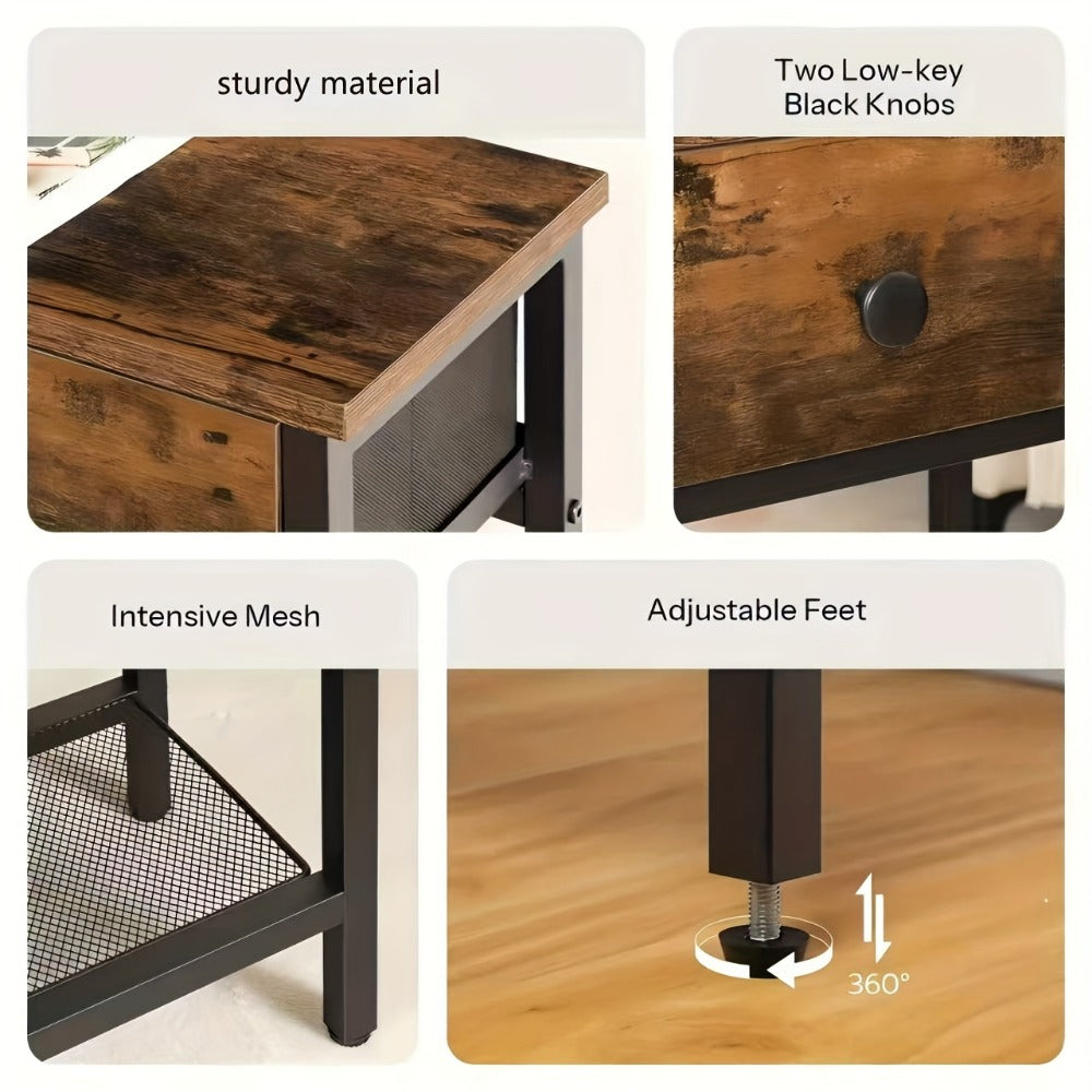 3-Tier Narrow Console Table with Open Shelves for Work, Display, and Everyday Use detail image - detail view 11