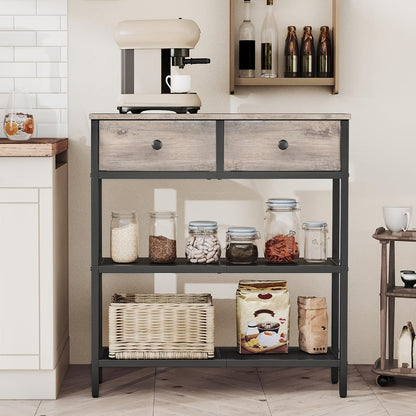 3-Tier Narrow Console Table with Open Shelves for Work, Display, and Everyday Use detail image - detail view 12
