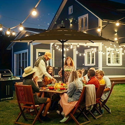 3-Tier Patio Umbrella, Backyard Sun Shade for Outdoor Shade and Protection detail image - detail view 13