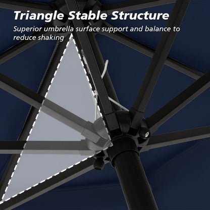 3-Tier Patio Umbrella, Backyard Sun Shade for Outdoor Shade and Protection detail image - detail view 15