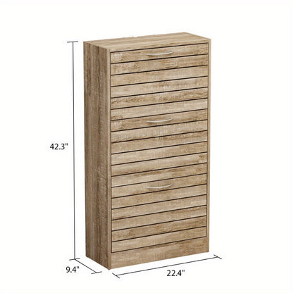 3-Tier Shoe Cabinet, Entryway Shoe Organizer for Organized Everyday Storage detail image
