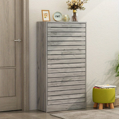 3-Tier Shoe Cabinet, Entryway Shoe Organizer for Organized Everyday Storage detail image - detail view 4