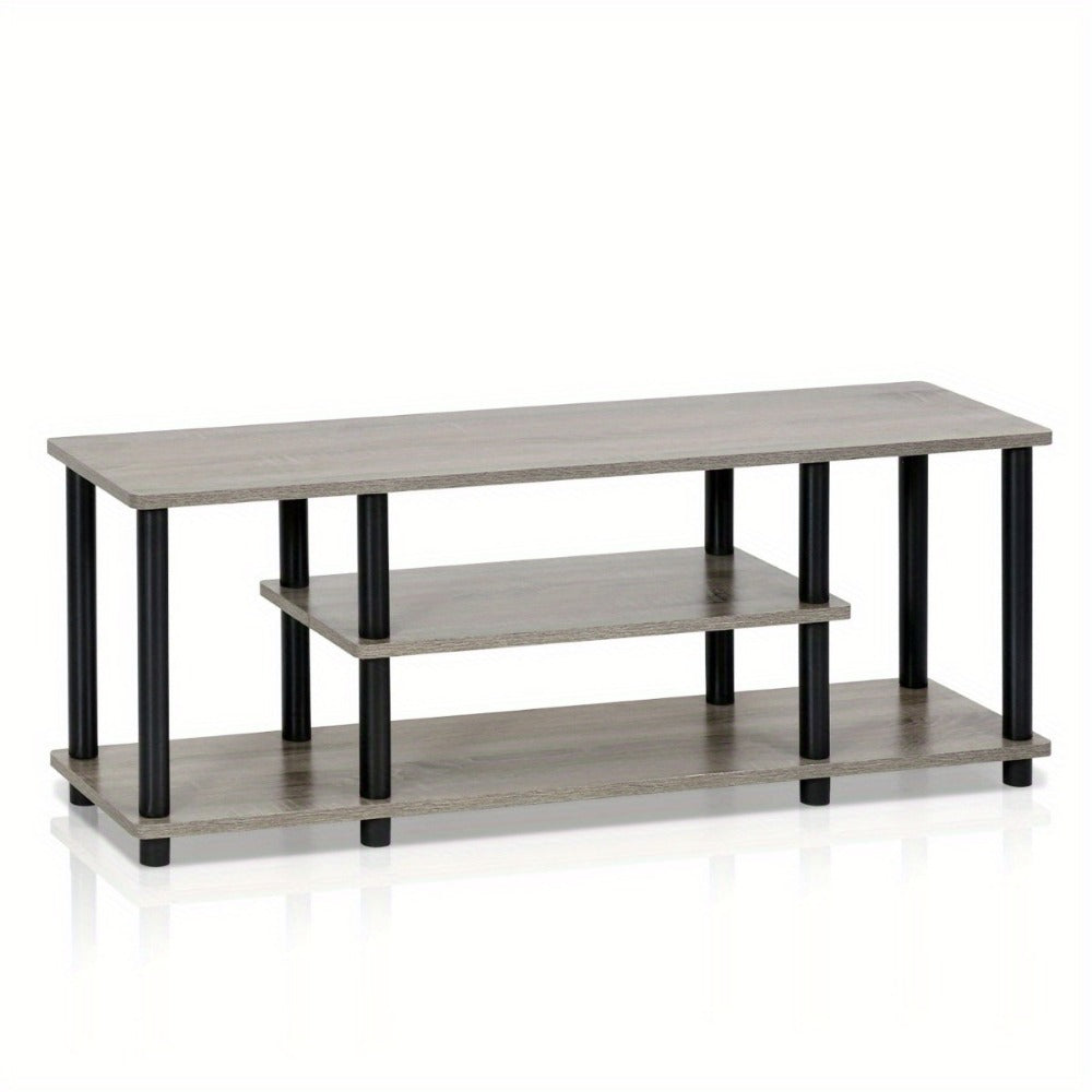 3-Tier TV Stand with Tool-Free Assembly and Open Shelves for Living Room detail image