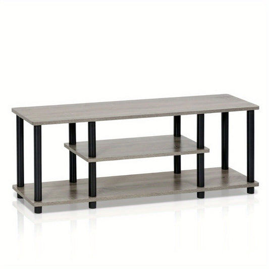 3-Tier TV Stand with Tool-Free Assembly and Open Shelves for Living Room detail image