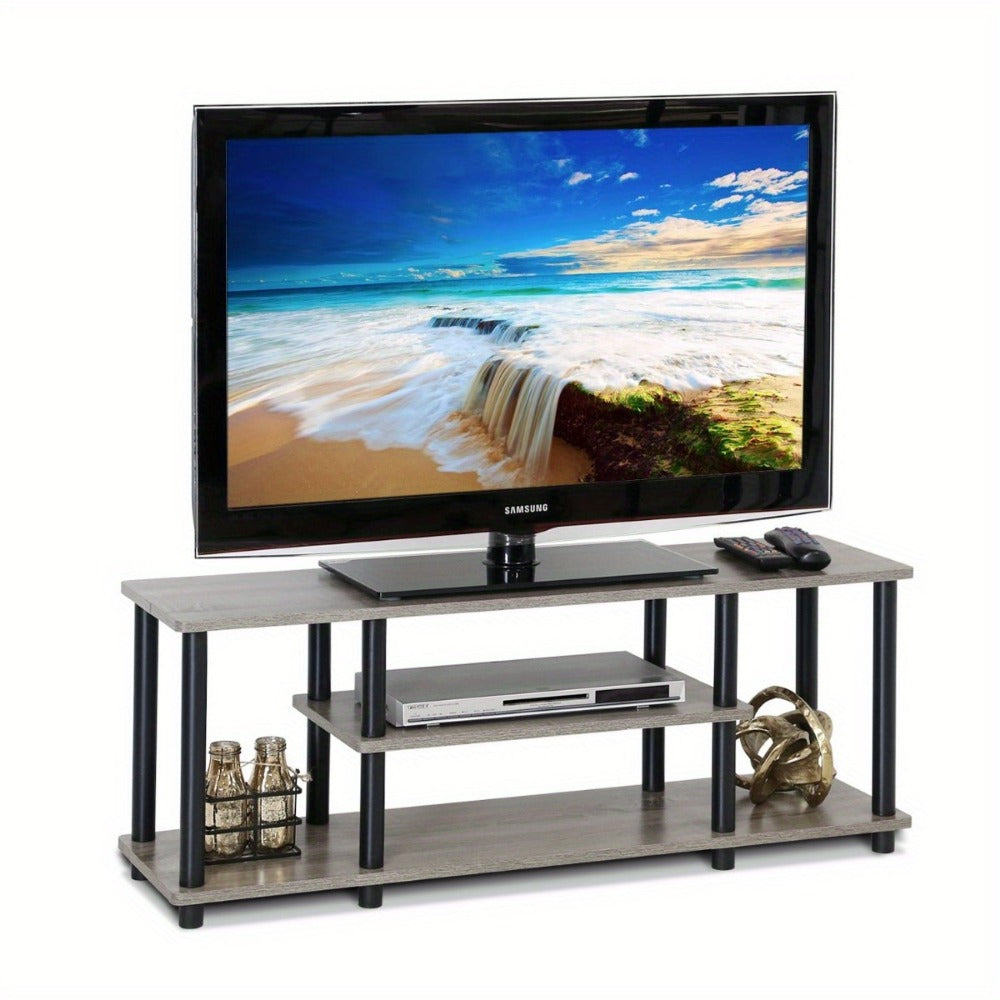 3-Tier TV Stand with Tool-Free Assembly and Open Shelves for Living Room detail image - detail view 5