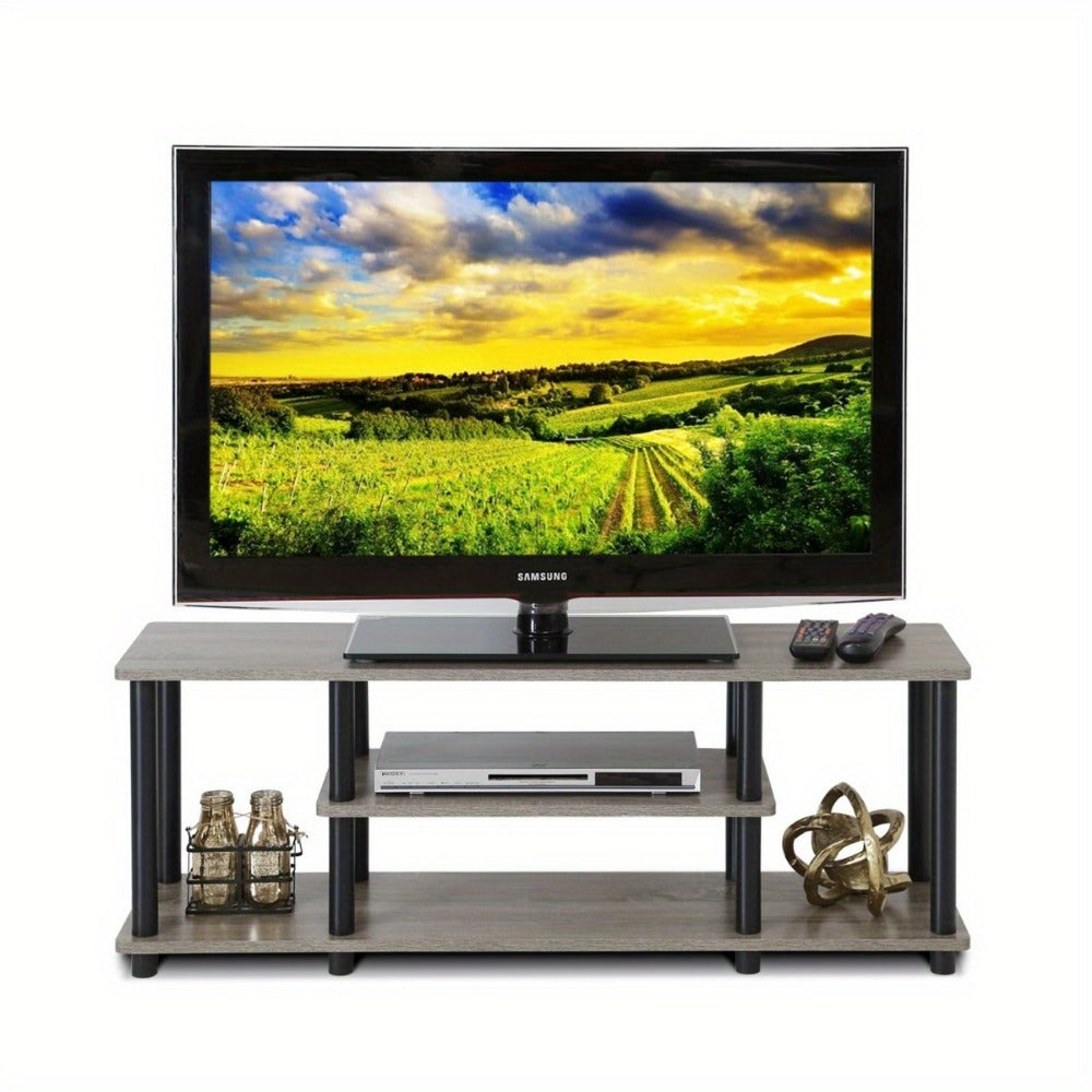 3-Tier TV Stand with Tool-Free Assembly and Open Shelves for Living Room detail image - detail view 6