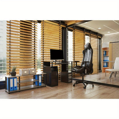 3-Tier TV Stand with Tool-Free Assembly and Open Shelves for Living Room detail image - detail view 7
