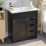Black Cabinet Only (No Sink)
