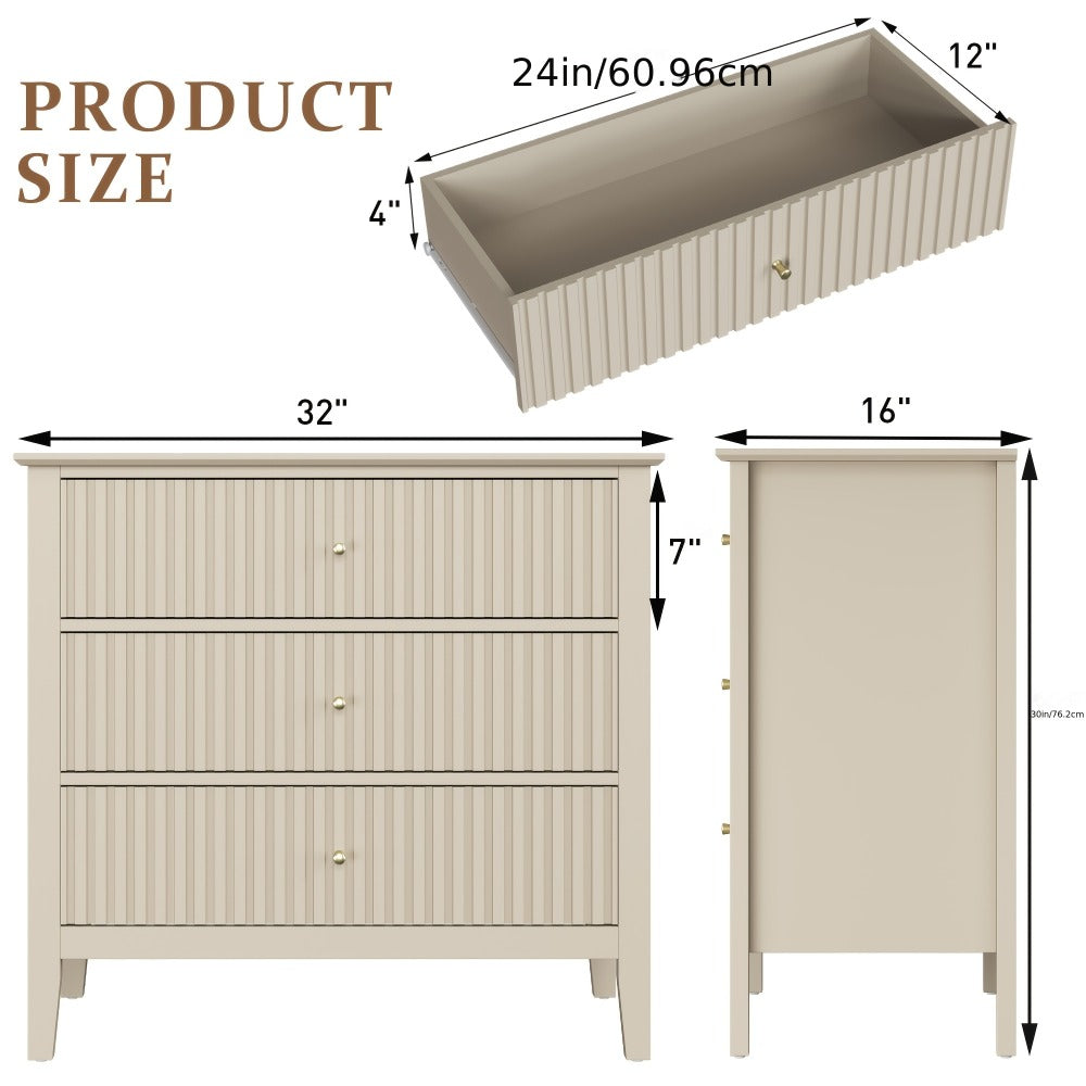 30-Inch Wood Nightstand, Bedroom Side Table for Practical Everyday Home Use detail image - detail view 10