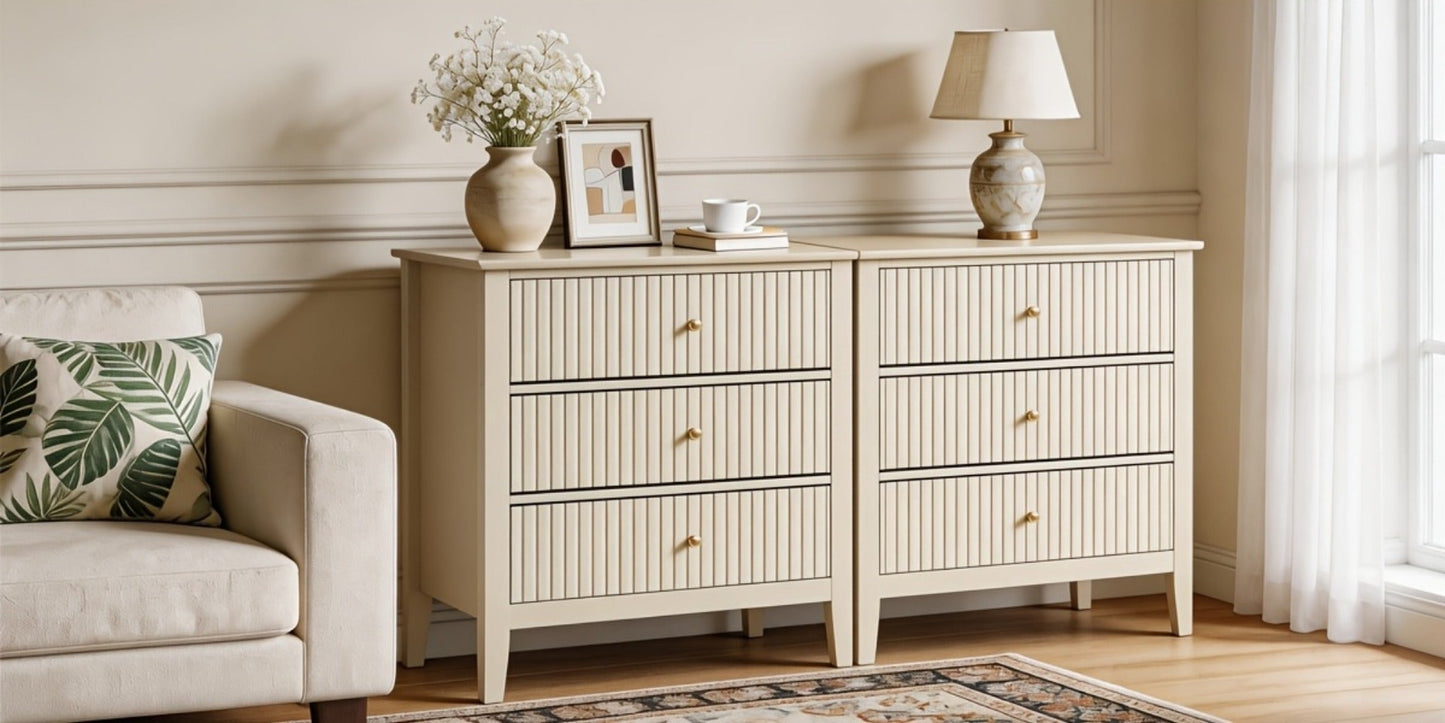 30-Inch Wood Nightstand, Bedroom Side Table for Practical Everyday Home Use detail image - detail view 13