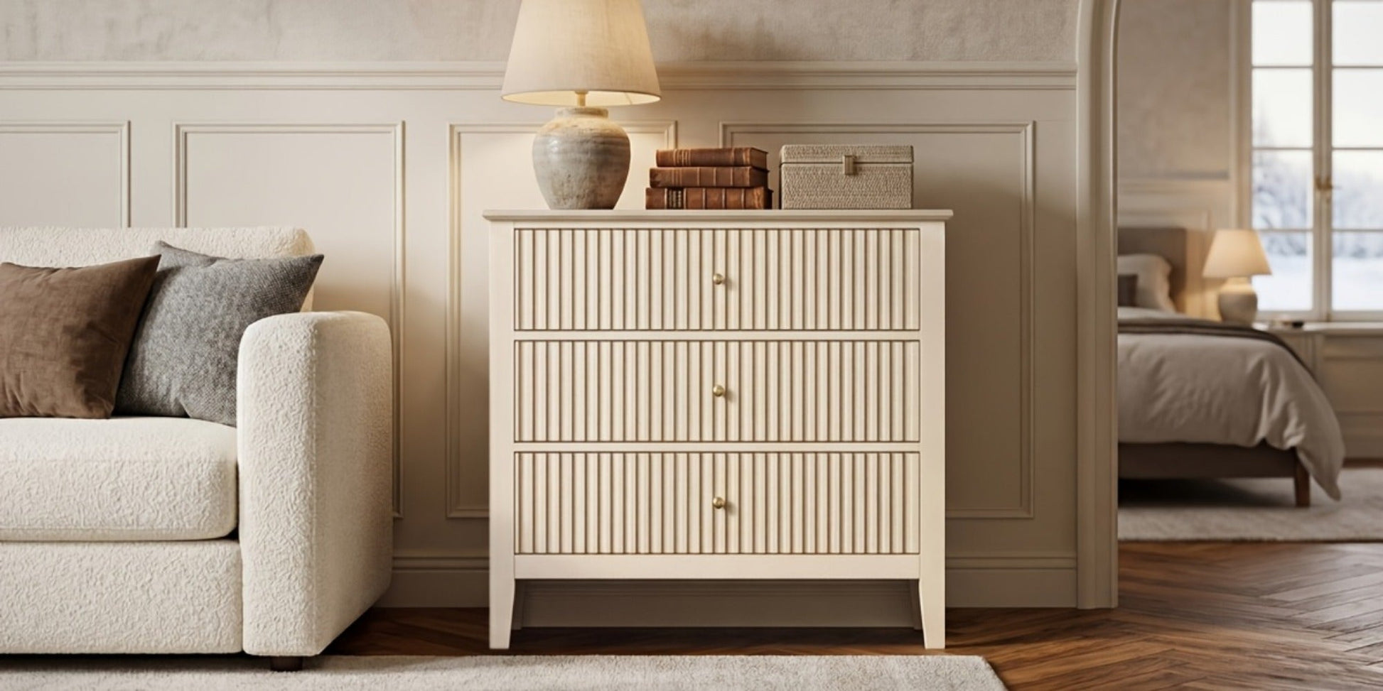 30-Inch Wood Nightstand, Bedroom Side Table for Practical Everyday Home Use detail image - detail view 14