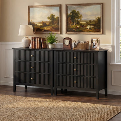 30-Inch Wood Nightstand, Bedroom Side Table for Practical Everyday Home Use detail image - detail view 3