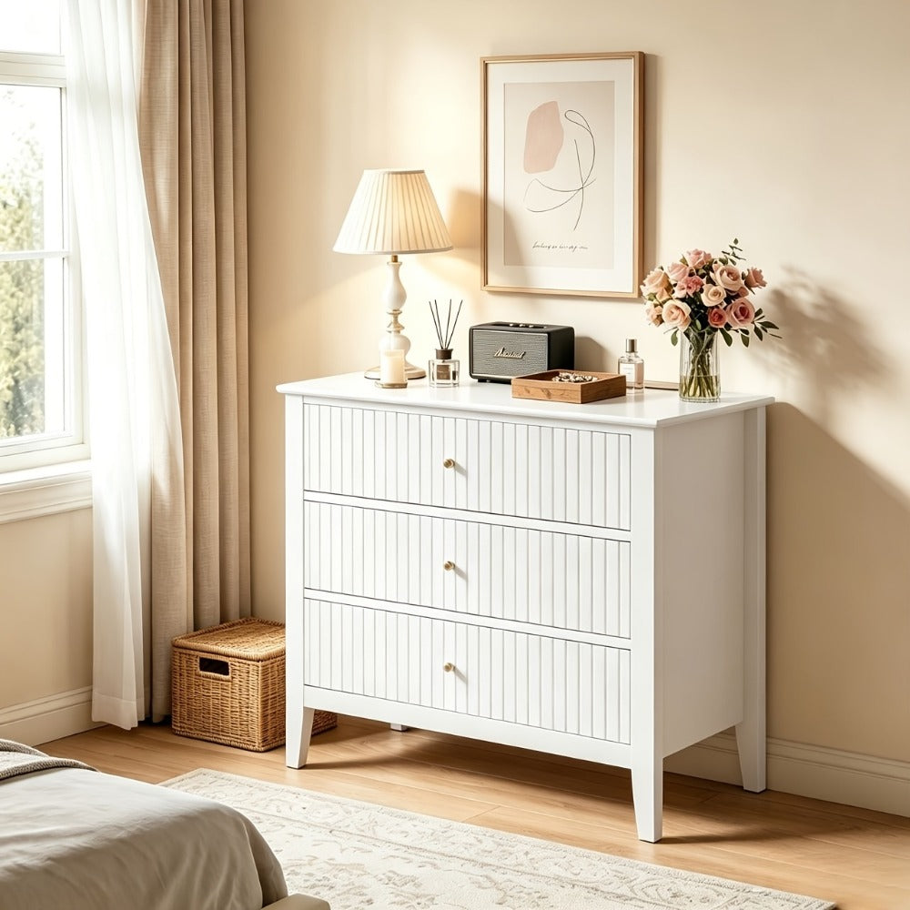 30-Inch Wood Nightstand, Bedroom Side Table for Practical Everyday Home Use detail image - detail view 9
