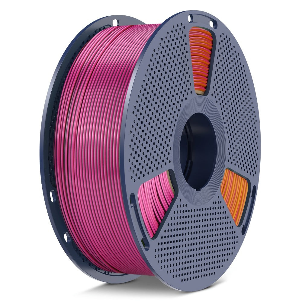 SUNLU PLA+ Four-Color Glossy Filament 1.75mm 1kg 4kg Multicolor Gradient Red Yellow Green Black Blue Purple Orange Gold FDM 3D Printer Filament Creality Bambu Prusa Compatible