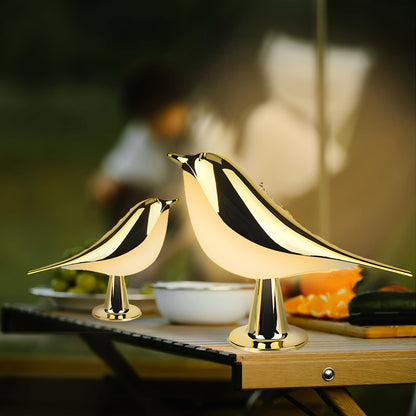 Magpie Bird Desk Lamp 2 Pack 16 Color Dimmable Cordless Night Light USB Charging Touch Control with Aromatherapy Diffuser Function for Bedroom Valentine Gift Festival Home Decor