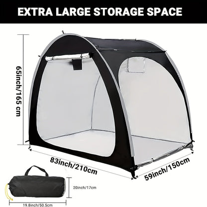 Storage Tent Outdoor Portable Carport – Waterproof Bike Motorcycle