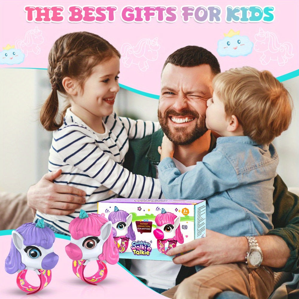 Walkie Talkies, Unicorn for Kids 2 Pack, Long Range 2-Way Radio Toy for Boys & Girls Ages 3-12
