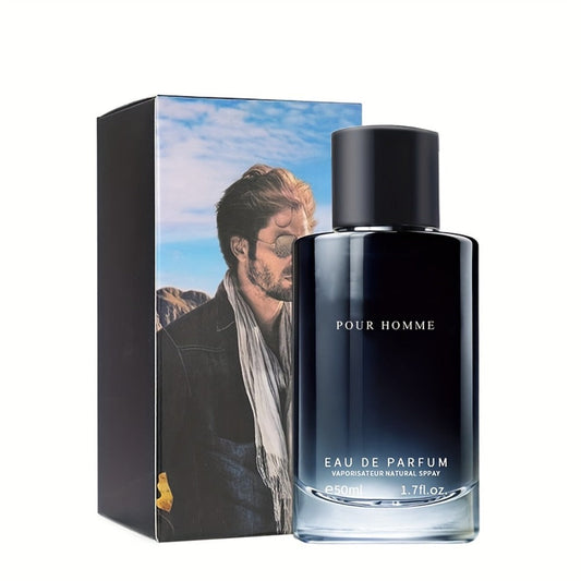 Fougere EDP for Men 2-Piece Set 50ml Pepper Lavender Cedarwood Long Lasting Paraben-Free Aromatic Masculine Eau de Parfum Daily Wear Dating Gift 1.7oz Each