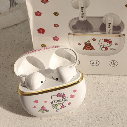 Sanrio Hello Kitty Kuromi Cinnamoroll Wireless Earbuds Bluetooth 5.0 Cute Kawaii Design 3 Styles Power Display Touch Control Girls Gift