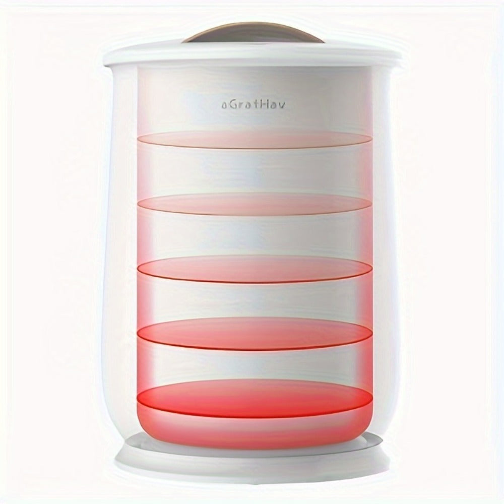 25L Electric Towel Warmer Bucket for Towels and Robes with Single-Button Control, White or Gray Finish