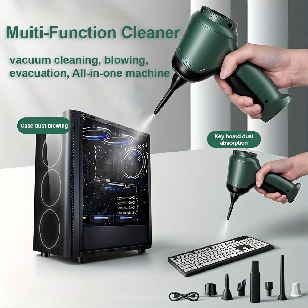 Handheld Vacuum Cleaner 3-in-1 with Suction, Blowing and Air Extraction Modes in Three Colors