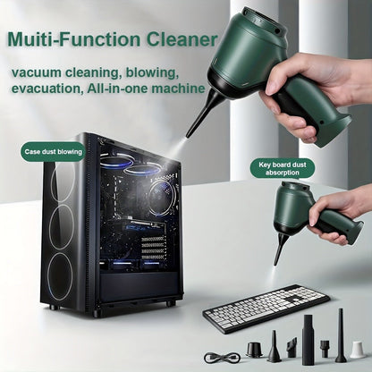 Handheld Vacuum Cleaner 3-in-1 with Suction, Blowing and Air Extraction Modes in Three Colors