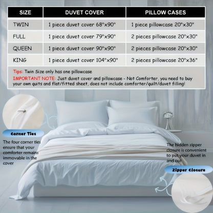 Building Block Duvet Cover Set with Multicolor Brick Print, Zipper Closure and Twin to King Sizes