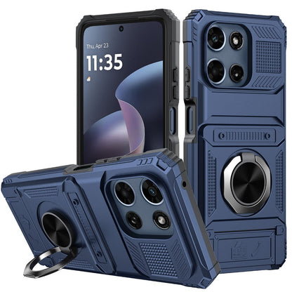 Magnetic Metal Kickstand Moto G 5G 2025 2026 Case Shockproof Drop Protection Slim Protective Phone Cover for Motorola Moto G 5G 2025 Moto G 5G 2026 Moto G Play 2026 6.7 Inch – Hands-Free Stand