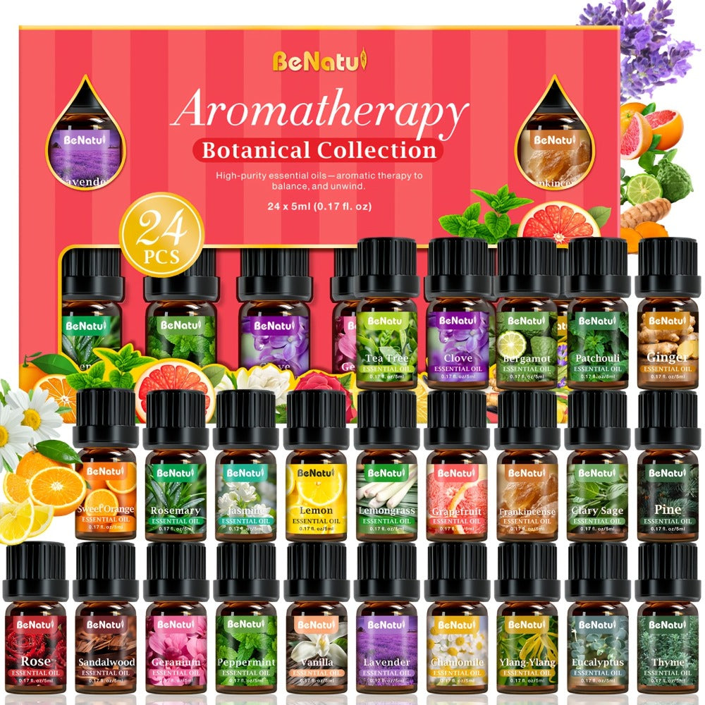 Aromatic Oil Gift Sets in Woody, Coffee, Date Night, Garden and Botanical Style Options Pictured