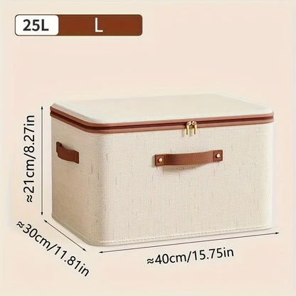 Foldable Storage Bins with Lids 2 Pack - Large Capacity Collapsible Storage Boxes Organizer for Clothes, Blankets, Books, Toys, Under Bed Storage, Closet Shelf