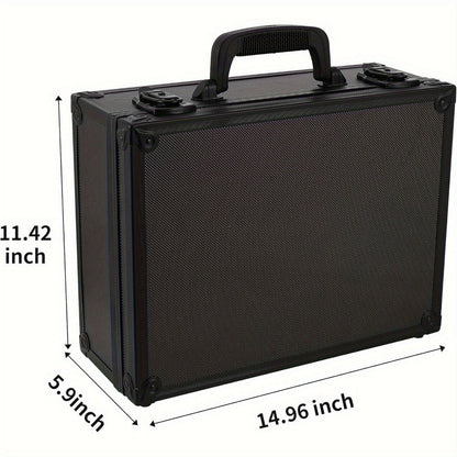 Locking Trading Card Storage Case with Foam Dividers, Carry Handle and Standard or Mini Size Options