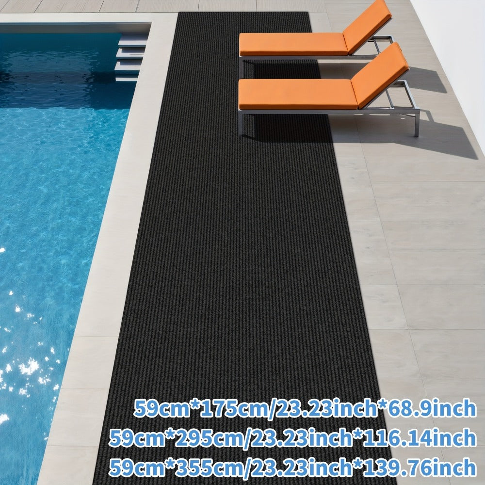 Non-Slip Runner Rug for Hallway Kitchen Stairs - Thick 4mm Long Roll Rug 23.22" Wide, Machine Washable, Multiple Sizes & Colors