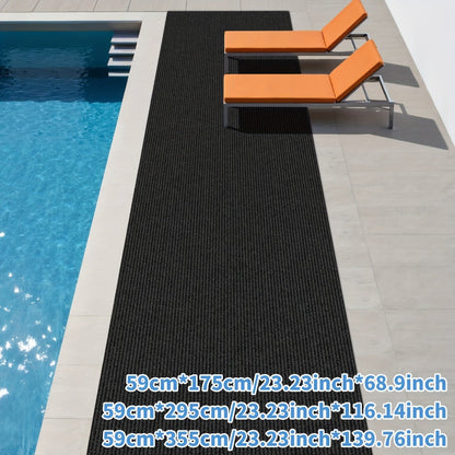 Non-Slip Runner Rug for Hallway Kitchen Stairs - Thick 4mm Long Roll Rug 23.22" Wide, Machine Washable, Multiple Sizes & Colors