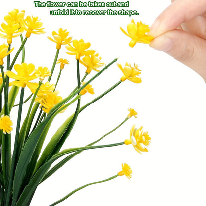 Artificial Flowers 40-Bundle Mixed-Color Floral and Greenery Set for Garden, Party and DIY Decor
