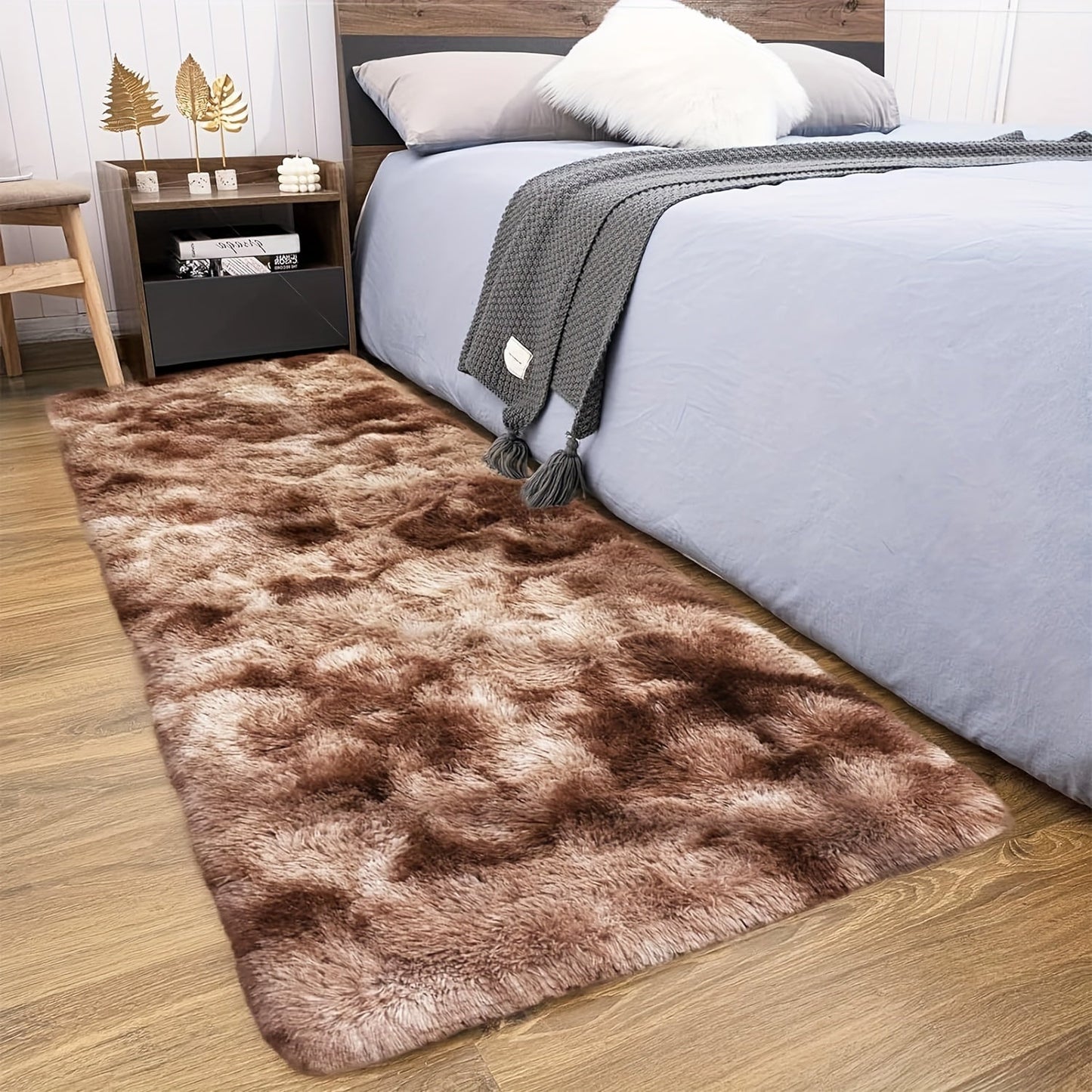 Fluffy Indoor Area Rug in Five Colors and Six Size Options for Living Room, Bedroom, Kitchen or Bathroom