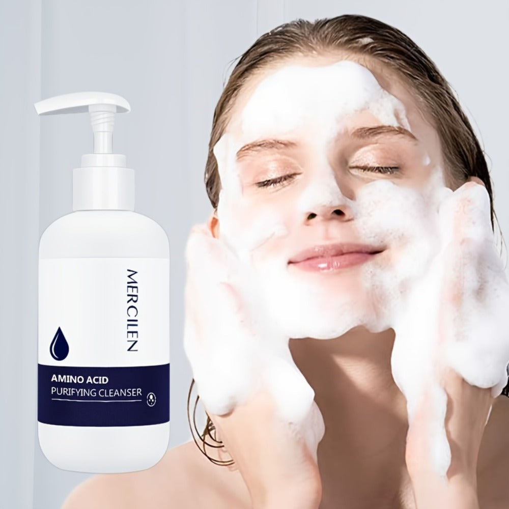 Gentle Purifying Amino Acid Face Wash – Soft Hydrating Foam Cleanser for All Skin Types, Deep Cleanse Without Stripping Moisture Barrier, Daily Facial Cleanser for Women & Men