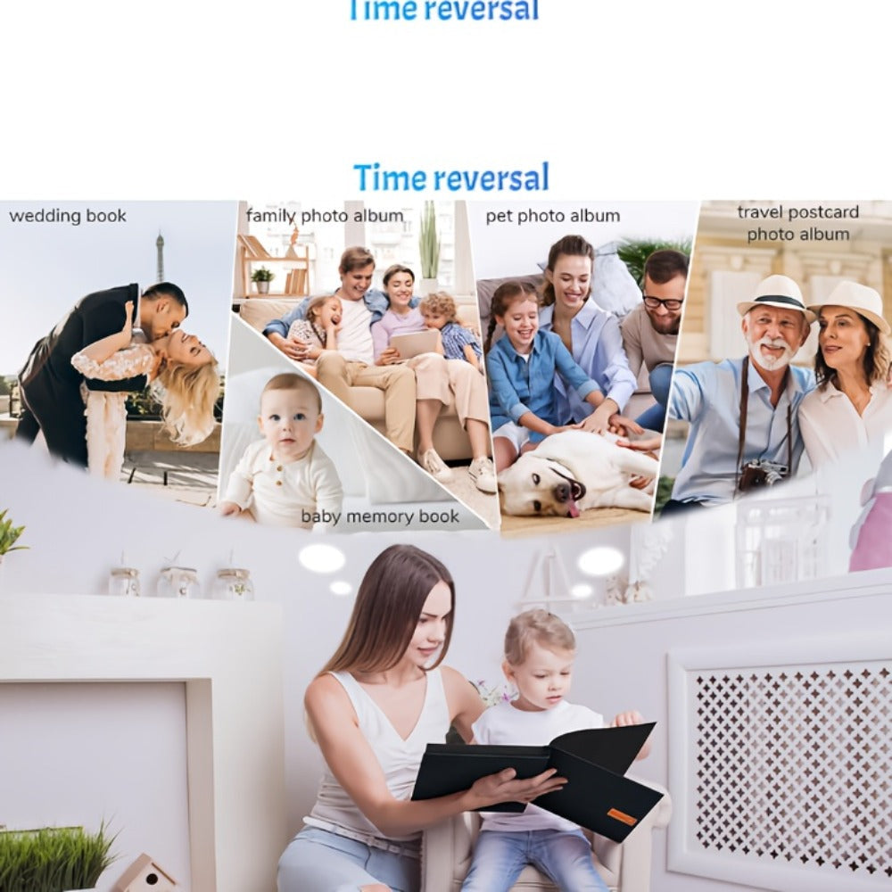 Linen-Cover Photo Album for 4 x 6-Inch Prints in Six Colors, with 200- or 1,000-Pocket Options