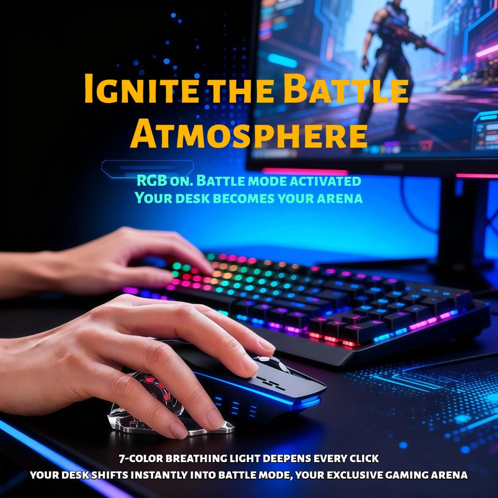 Bluetooth 5.0 2.4G Dual Mode Wireless RGB Gaming Mouse Silent 6 Button USB-C Rechargeable for an Everyday Personal Care Routine