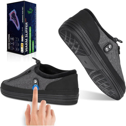 Rechargeable Heated Slippers with 5000 mAh Battery, Three Heat Settings and M or L Size Options