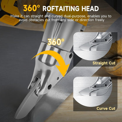 Power Tools Brushless Metal Shear for DeWalt 20V Max Battery Format, Tool Only for Sheet and Flexible Materials
