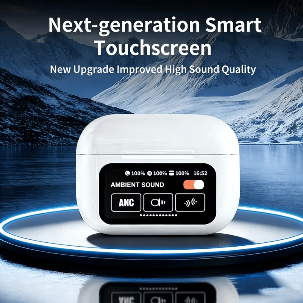Wireless Earbuds 3-in-1 Standard, Translation or Screen Models with HD Calls and Charging Case