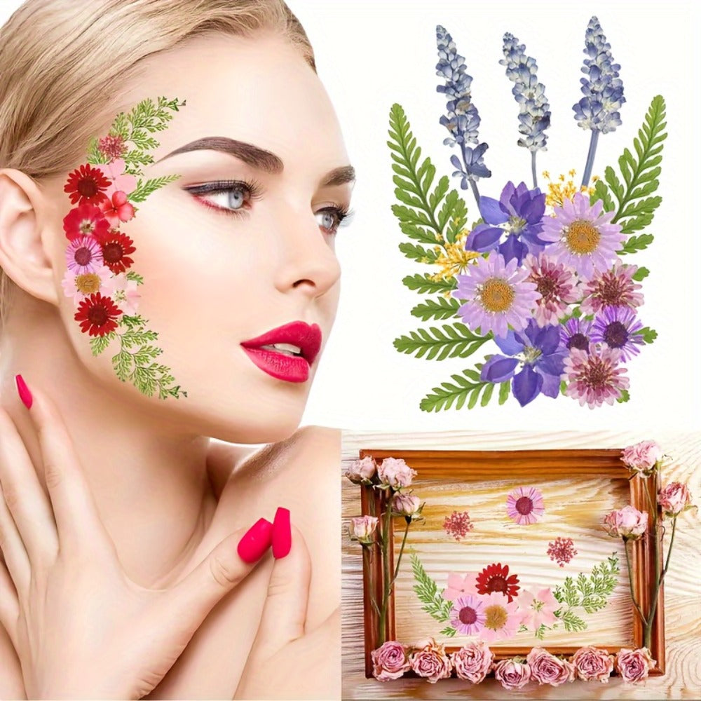 Pressed Flower Craft Set in 189, 238, 287 or 319-Piece Mixed Packs for Resin and Paper Projects