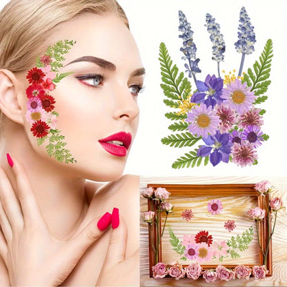 Pressed Flower Craft Set in 189, 238, 287 or 319-Piece Mixed Packs for Resin and Paper Projects