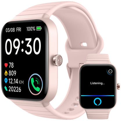 Smartwatch – with Alexa Built-in FAWEIO 1.95" Large Display, Wireless Calling, 100+ Sport Modes, Pedometer Heart Rate Sleep Blood…