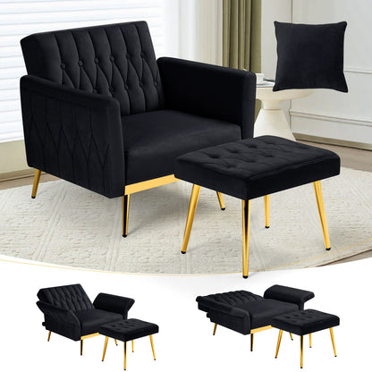 Accent Chair shown in the BLACK option