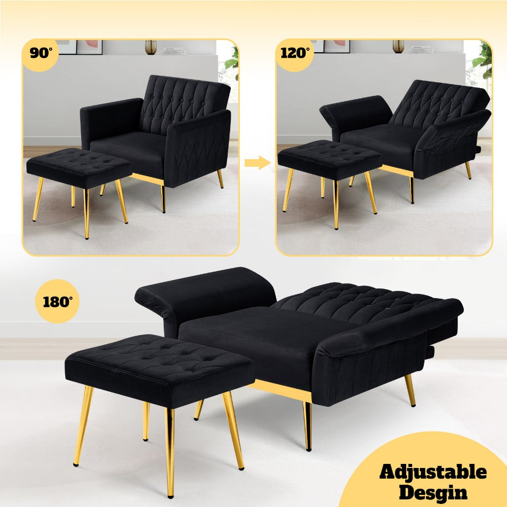 31.5-Inch Upholstered Accent Chair, Bedroom Reading Chair for Living Room detail image - detail view 11