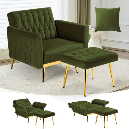 31.5-Inch Upholstered Accent Chair, Bedroom Reading Chair for Living Room detail image - detail view 12